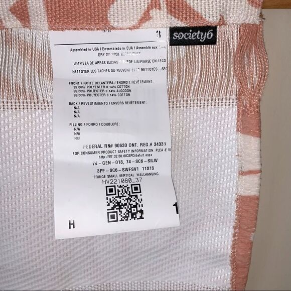 Society 6 Botanical Fabric Wall Hanging - Picture 3 of 4